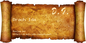 Drach Ida névjegykártya