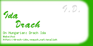 ida drach business card
